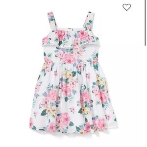 Janie and Jack 4T floral ruffle dress VGUC
